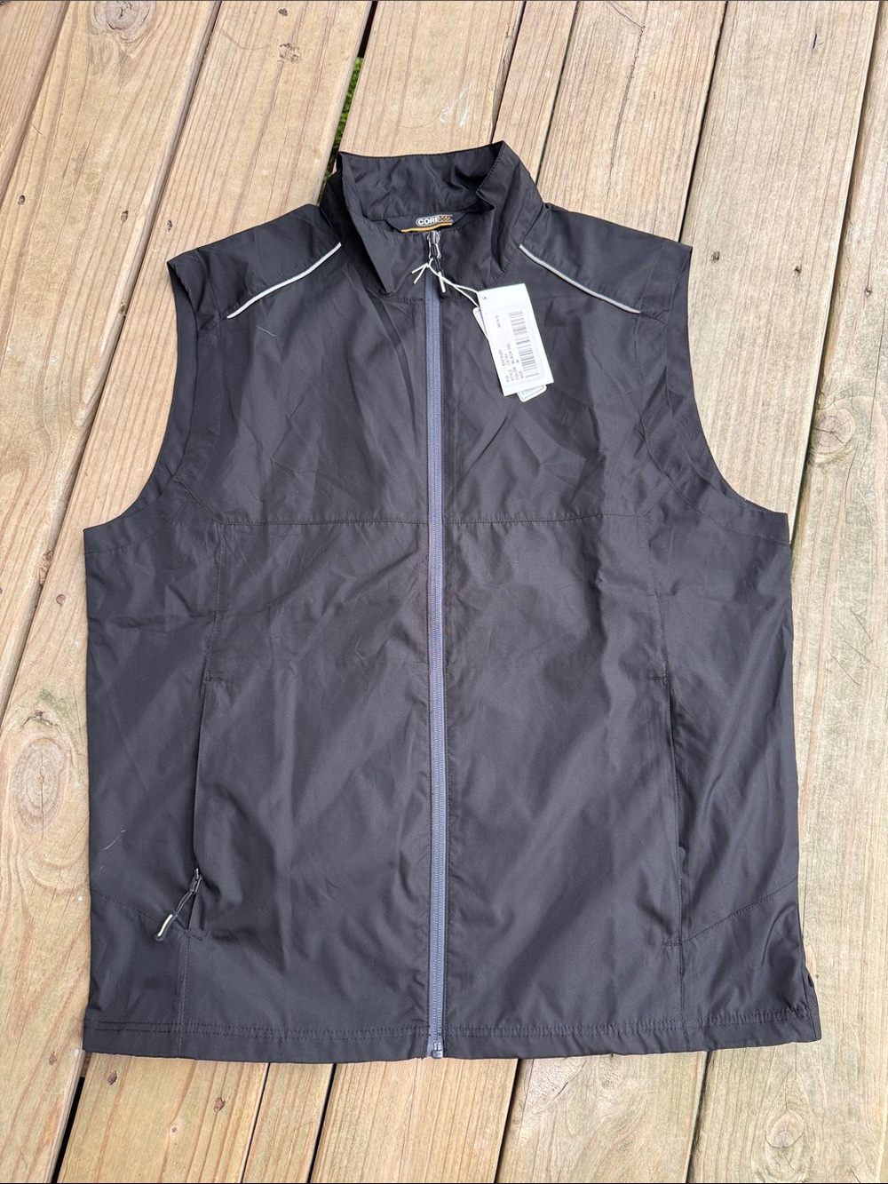 NWT Core 365 Men’s Medium Black Vest Zip Up Sleeveless